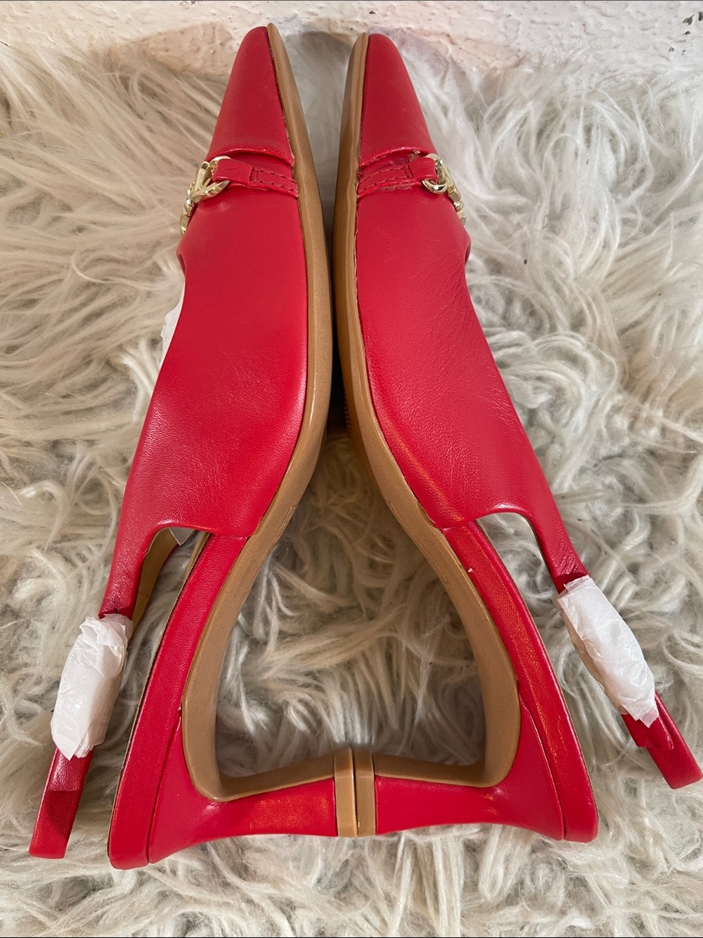 NATURALIZER Dovey Pointed Toe Slingback Pumps Heeled Red Size 6 NEW - Picture 8 of 11